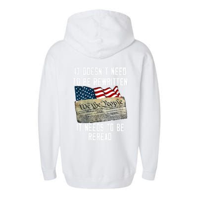 We The People 1776 American Flag Garment-Dyed Fleece Hoodie