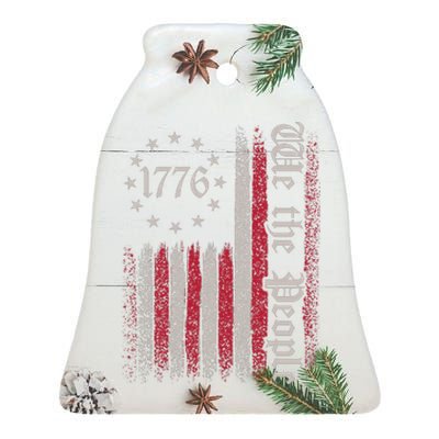 We The People 1776 Spark Ceramic Bell Ornament