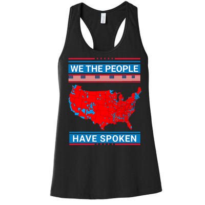 We The People Have Spoken Map Of 2024 Election Results Women Women's Racerback Tank