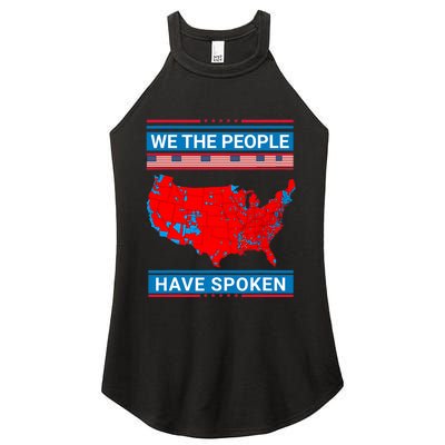 We The People Have Spoken Map Of 2024 Election Results Women Women's Perfect Tri Rocker Tank