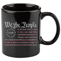 We The People Betsy Ross Flag Preamble Of The Constitution Gift 11oz C Handle Ceramic Mug