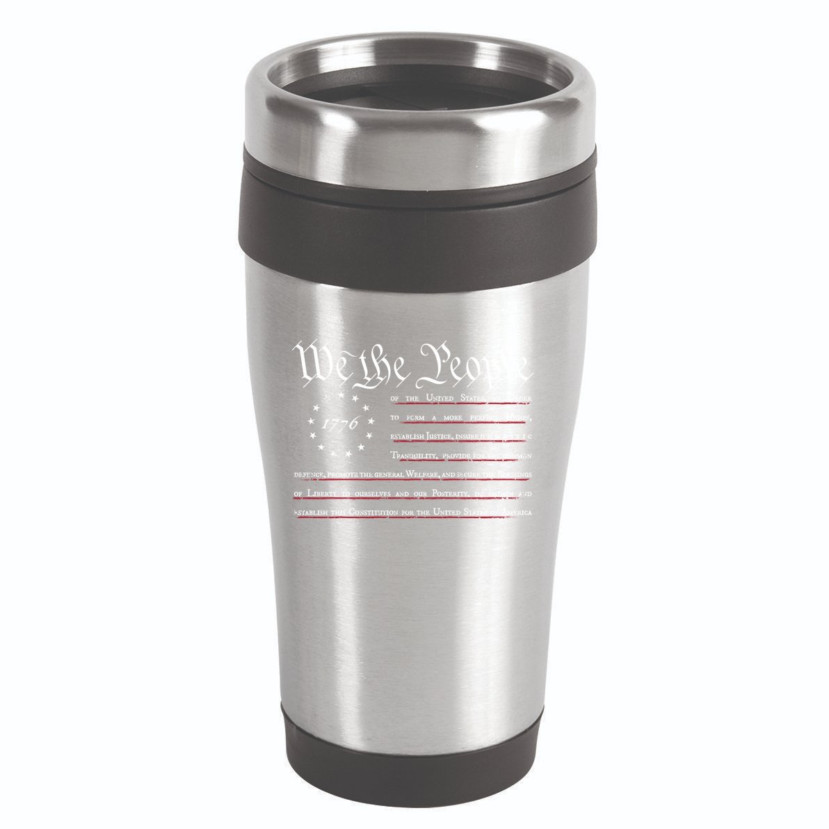We The People Betsy Ross Flag Preamble Of The Constitution Gift 16oz Travel Tumbler