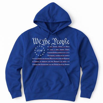 We The People Betsy Ross Flag Preamble Of The Constitution Gift Hoodie