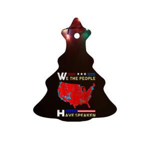 We The People Have Spoken Map Of 2024 Election Results Ceramic Tree Ornament