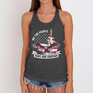 We The People Have Had Enough American Women's Knotted Racerback Tank