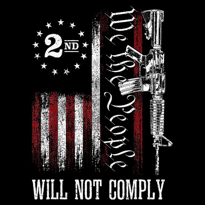 We The People Will Not Comply Ar15 Progun Rights 2a Cooling Performance Crew T-Shirt
