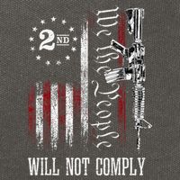 We The People Will Not Comply Ar15 Progun Rights 2a Cotton Canvas Backpack
