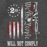 We The People Will Not Comply Ar15 Progun Rights 2a Vector Backpack