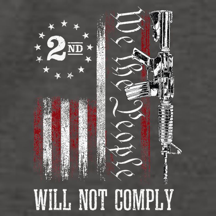 We The People Will Not Comply Ar15 Progun Rights 2a Vector Backpack