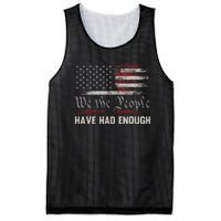 We The People Have Had Enough Vintage US America Flag Mesh Reversible Basketball Jersey Tank