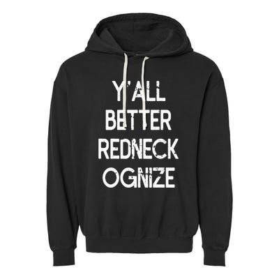 White Trash Party Attire Trailer Trash Redneck Garment-Dyed Fleece Hoodie