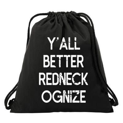 White Trash Party Attire Trailer Trash Redneck Drawstring Bag