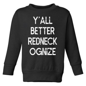 White Trash Party Attire Trailer Trash Redneck Toddler Sweatshirt