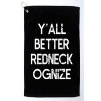 White Trash Party Attire Trailer Trash Redneck Golf Towel