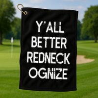 White Trash Party Attire Trailer Trash Redneck Golf Towel