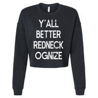 White Trash Party Attire Trailer Trash Redneck Cropped Pullover Crew