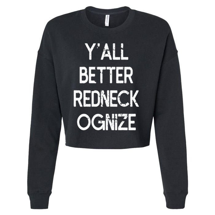 White Trash Party Attire Trailer Trash Redneck Cropped Pullover Crew