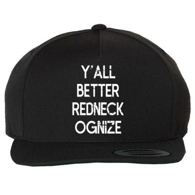 White Trash Party Attire Trailer Trash Redneck Wool Snapback Cap