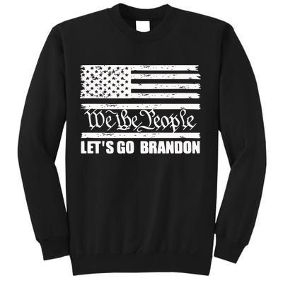 We The People Lets Go Brandon Usa Flag Sweatshirt
