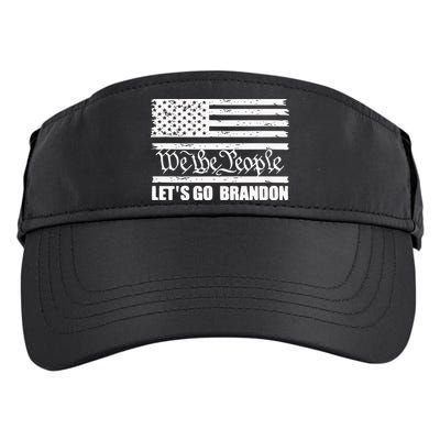 We The People Lets Go Brandon Usa Flag Adult Drive Performance Visor