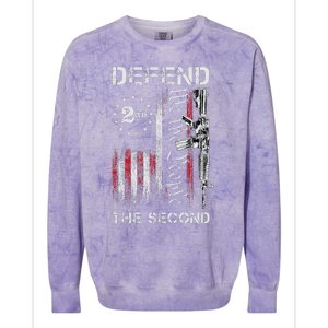 We The People Defend The Second Pro 2nd Amendment Rights Colorblast Crewneck Sweatshirt