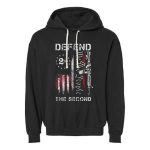 We The People Defend The Second Pro 2nd Amendment Rights Garment-Dyed Fleece Hoodie