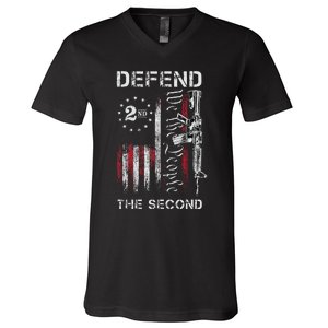 We The People Defend The Second Pro 2nd Amendment Rights V-Neck T-Shirt