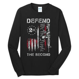 We The People Defend The Second Pro 2nd Amendment Rights Tall Long Sleeve T-Shirt