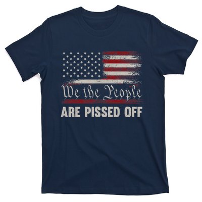 We The People Are Pissed Off Vintage US America Flag T-Shirt