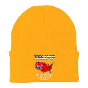 We The People Have Spoken Map Of 2024 Election Results Maga Knit Cap Winter Beanie