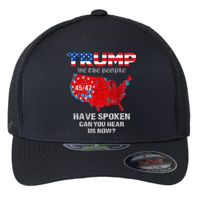 We The People Have Spoken Map Of 2024 Election Results Maga Flexfit Unipanel Trucker Cap