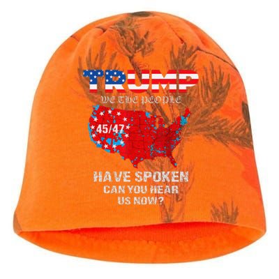 We The People Have Spoken Map Of 2024 Election Results Maga Kati - Camo Knit Beanie