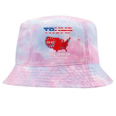 We The People Have Spoken Map Of 2024 Election Results Maga Tie-Dyed Bucket Hat