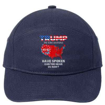 We The People Have Spoken Map Of 2024 Election Results Maga 7-Panel Snapback Hat