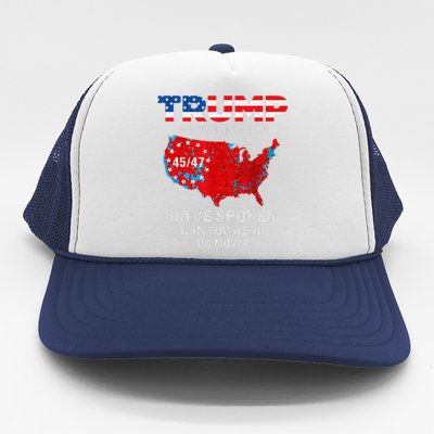 We The People Have Spoken Map Of 2024 Election Results Maga Trucker Hat