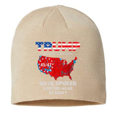 We The People Have Spoken Map Of 2024 Election Results Maga Sustainable Beanie