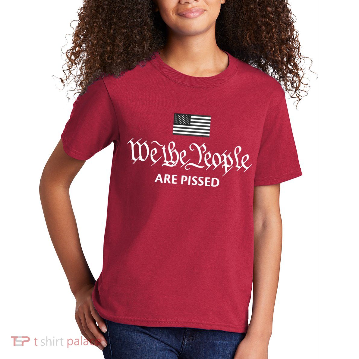 We The People Are Pissed Preamble Constitution Political Kids T-Shirt