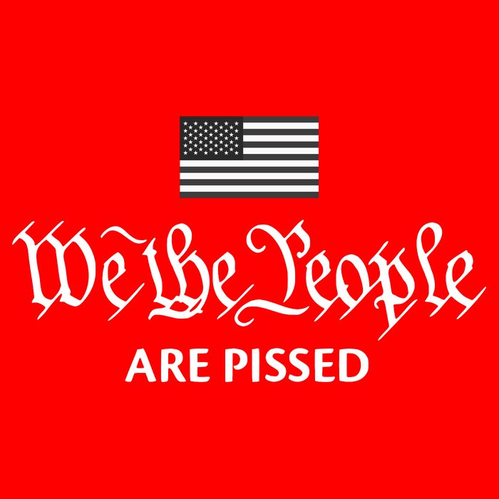 We The People Are Pissed Preamble Constitution Political Zip Tote Bag