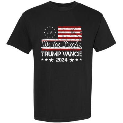 We The People Trump Vance 2024 Vintage Usa Election Garment-Dyed Heavyweight T-Shirt