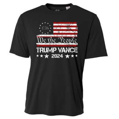 We The People Trump Vance 2024 Vintage Usa Election Cooling Performance Crew T-Shirt