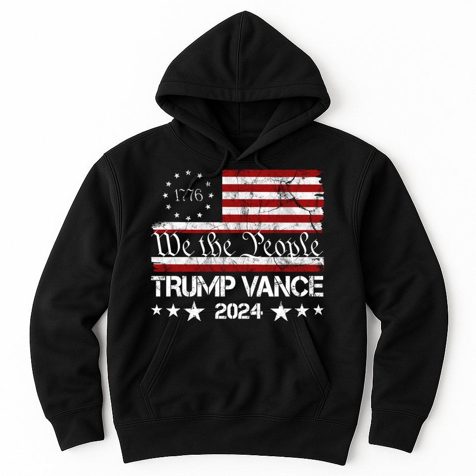 We The People Trump Vance 2024 Vintage Usa Election Hoodie
