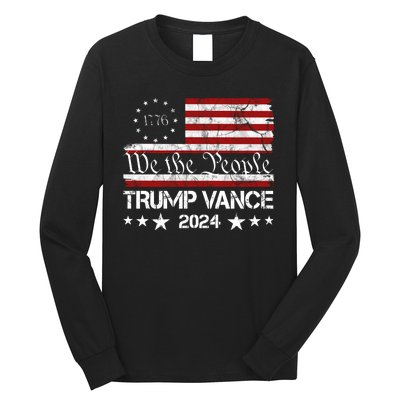 We The People Trump Vance 2024 Vintage Usa Election Long Sleeve Shirt