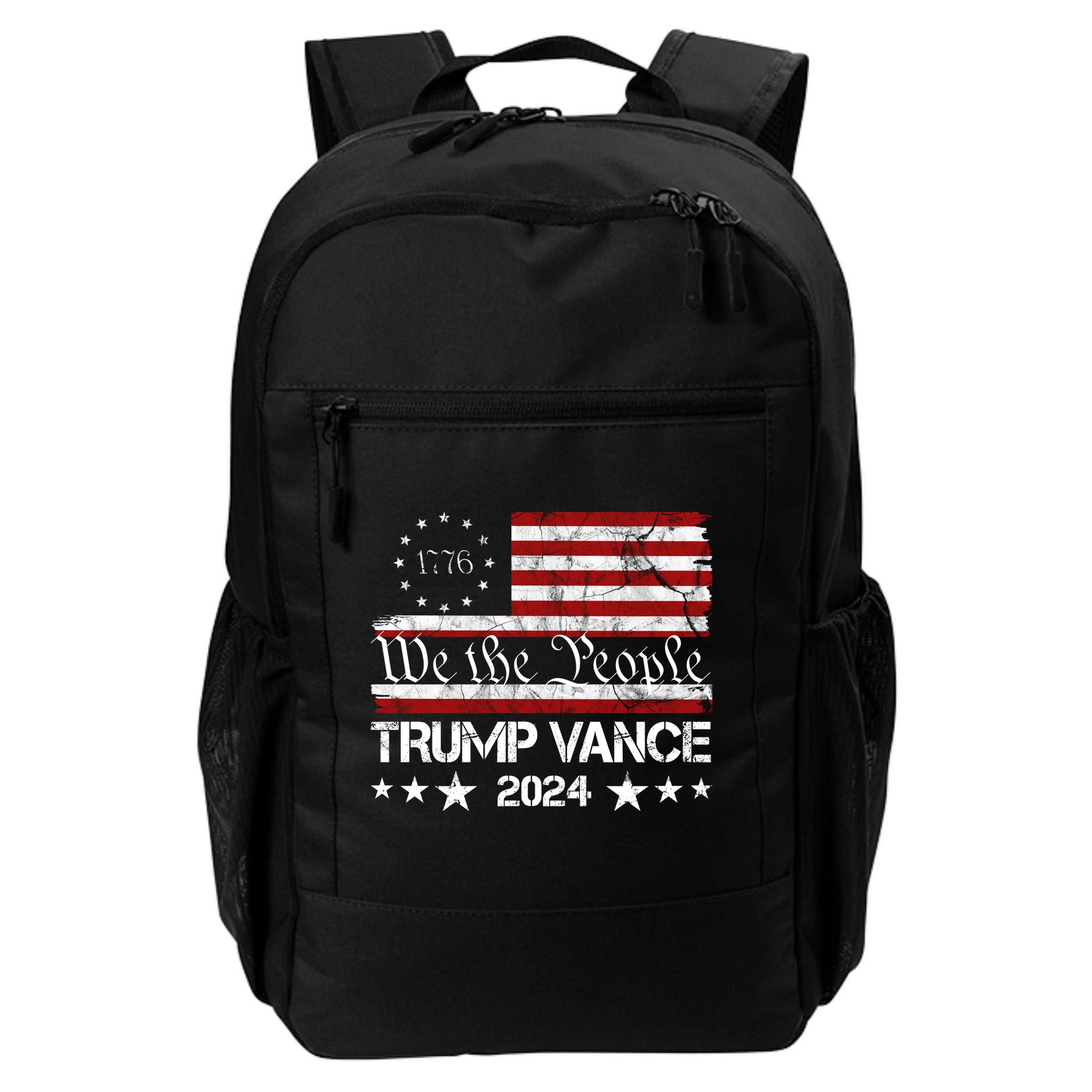 We The People Trump Vance 2024 Vintage Usa Election Backpack