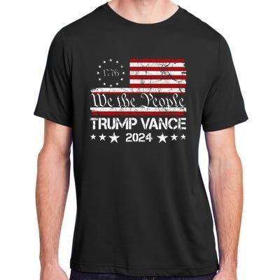 We The People Trump Vance 2024 Vintage Usa Election Adult ChromaSoft Performance T-Shirt