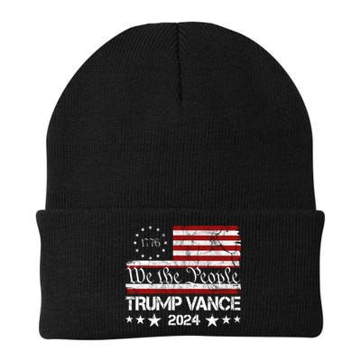 We The People Trump Vance 2024 Vintage Usa Election Beanie