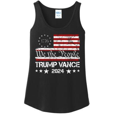 We The People Trump Vance 2024 Vintage Usa Election Ladies Essential Tank