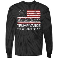 We The People Trump Vance 2024 Vintage Usa Election Tie-Dye Long Sleeve Shirt