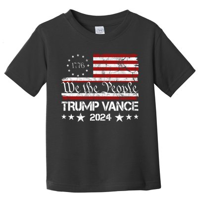 We The People Trump Vance 2024 Vintage Usa Election Toddler T-Shirt