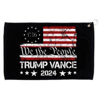 We The People Trump Vance 2024 Vintage Usa Election Grommeted Golf Towel