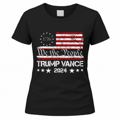 We The People Trump Vance 2024 Vintage Usa Election Women's T-Shirt